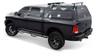 A.R.E. Truck Caps ARE CX HD Fiberglass Truck Cap, black, on a truck bed.