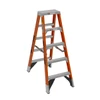 Werner T7405 | 5 Ft Fiberglass Twin Stepladder / Type IAA 375 lb Rating