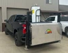Liftgator TruckGator Hitch-Mounted Liftgate, stainless steel, black frame, Liftgator logo, attached to black pickup truck.