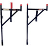 Weather Guard Model 1450 WEEKENDER Ladder Rack, Lightweight Ladder Carrier, horizontal black metal rack system.