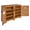 Knaack Model 129-KL JOBMASTER Bin Storage Cabinet, 48 cu ft w/Lock, tan color Tool Storage Solution.