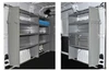 Adrian 5180 ProMaster 136" Commercial Van Storage shelving units in gray, General Service Starter Package.
