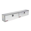 Weather Guard Model 396-X-02 Hi-Side Box, Aluminum Toolbox, 11.8 cu ft, silver color.