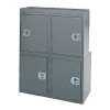 Adrian Steel #MD501 4-Cabinet Module, 36w x 46h x 18d, Gray