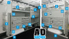 Adrian 4319GX Adjustable Shelving System, Gray, 155" Express Savana Electrical & Gas Starter Package.