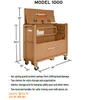 Knaack Model 1000 MONSTER PIANO BOX construction site organizer, brown, on wheels, from Knaack brand.