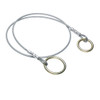 Werner Fall Protection Cable Chockers A112006, gray cable with gold rings, Werner Fall Protection brand.