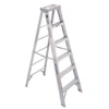 Werner 406 Series Aluminum Stepladder, silver, 375 lb rated, up to 16 feet tall.