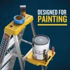 Werner 360 Series Aluminum stepladder, Type I, 250 lb Rated, yellow and silver color.