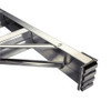Werner T370 Series Twin Sided Stepladder with traction-tred steps, 300 lb rated, silver color.