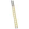Werner M7100-1 Series yellow fiberglass manhole ladder, 375 lb rated, by Werner.