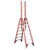 Werner E7400 Series Extension Trestle, orange and silver, 300 lb rated, Werner brand ladder.