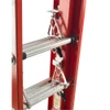 Werner D6200-3 Series 3-Section Fiberglass Extension Ladder, red, 300 lbs rated, fiberglass construction.