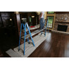 Werner Aluminum Extension Planks, 250 lb capacity, used as painters plank, blue ladders on floor.
