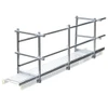 Werner Aluminum Nestable Stage 2-Man Rated WNS-2624, silver scaffolding platform for construction work safely.