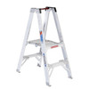 Werner PT370 Series Aluminum Stocker's Ladder, 300 lb Rated, silver in color.
