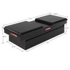 Weather Guard Model 114-X-01 truck cross box, aluminum, full extra wide, 15.3 cu ft storage box.