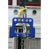 Werner PJ-100 Aluminum Pump-Jack with aluminum channel, blue metal bracket and silver chain, by Werner.