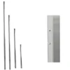 Werner Aluminum Pump-Jack Poles, Connector & Feet, PJ-6P, silver color, Werner brand components.