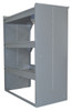 Adrian Steel #JD48WP 3-Shelf Unit, 48w x 60h x 24d, Gray