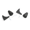 Werner Parts 21-35 Foot Assembly Kit ladder parts, black, replacement hardware kit for ladder stability.
