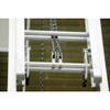 Werner 560 aluminum round rung extension ladder, 60 feet, 250 lb rating, silver color, Werner brand.