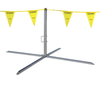 Tie Down Engineering 65002 Warning Line System with yellow pennants and four support legs.