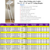 Rainbow F-Series steel attic ladder, 14-foot height, commercial-rated, by Rainbow Attic Stair, F-Series model.