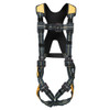Werner Fall Protection H914004 Arc Flash Harness, standard size, dielectric pass thru legs, black and yellow.