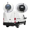Slick Locks mobile security solution for Ford Transit double sliding doors, full-size, white van.