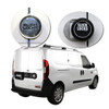 Slick Locks Promaster City Complete Turn Key Kit with blade bracket lock, white van accessory.