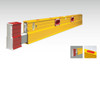 Stabila Type 106TM Magnetic Extendable Plate Levels with extension rail, yellow, red and silver.