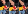 Stabila 35XXX 106T Extendable Plate Level, a building measurement device, in yellow and red color.