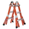 Werner FMT - PRO Series orange fiberglass versatile step ladder, Type IA 300 lb. duty rating.