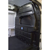 Adrian bulkhead partition for Ford Transit High Roof van, composite material, black color.