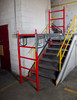 MetalTech #I-BMSS 6' to 12' Heavy-Duty System scaffold, 1500 lb capacity, red and gray.