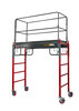 MetalTech #I-BMSS 6' to 12' Heavy Duty Wood Scaffold, 1500 lb. Capacity, red frame.