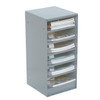 Adrian Steel #17A 6-Shelf Catalog File, 11w x 24h x 13.2d, Gray
