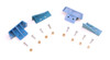Werner Parts 25-4 MODEL 25 END CAP REPL KIT, blue metal parts and screws.