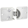 Master Lock 770 9in long solid steel hidden shackle padlock hasp in silver color.