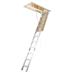 Rainbow G-Series Steel Attic Ladders - 9 Foot Heights - Industrial