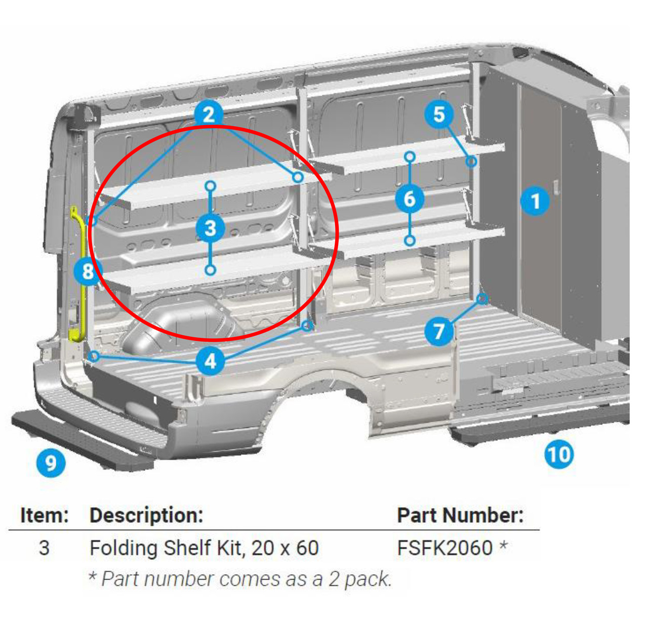 Link Mfg. LB20 Series Bifold Mount / Standard Mounted Aluminum Ramps