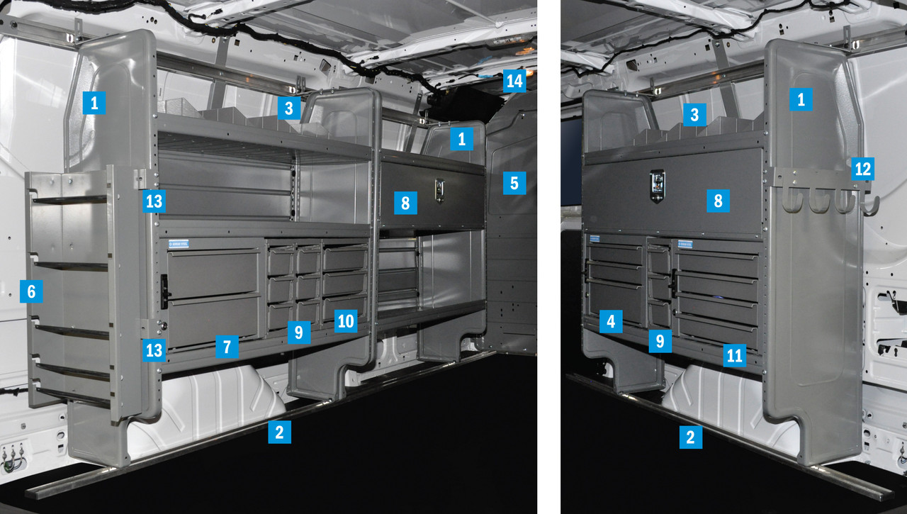 Adrian Steel Electrical Service Package - Transit Low Roof