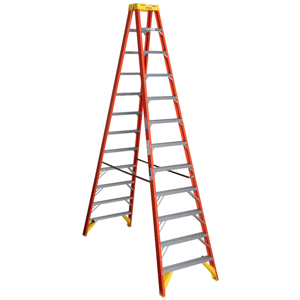 Natural  Buildings「The Ladder」 美麗装丁 Werner T6212 | 12 Ft Fiberglass Twin Stepladder / Type IA 300 lb