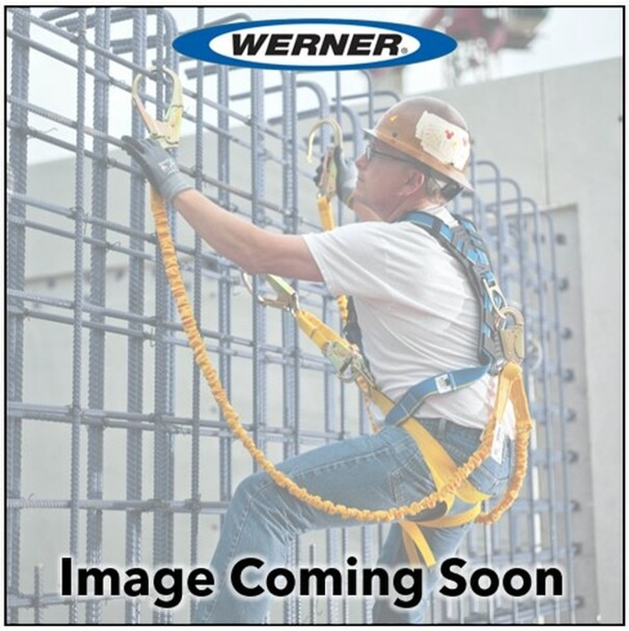 Werner C446200 DeCoil Stretch Twinleg Lanyard w/D-Ring Extender  (Snaphook/Rebar Hooks) - 6' - Industrial Ladder & Supply Co., Inc.