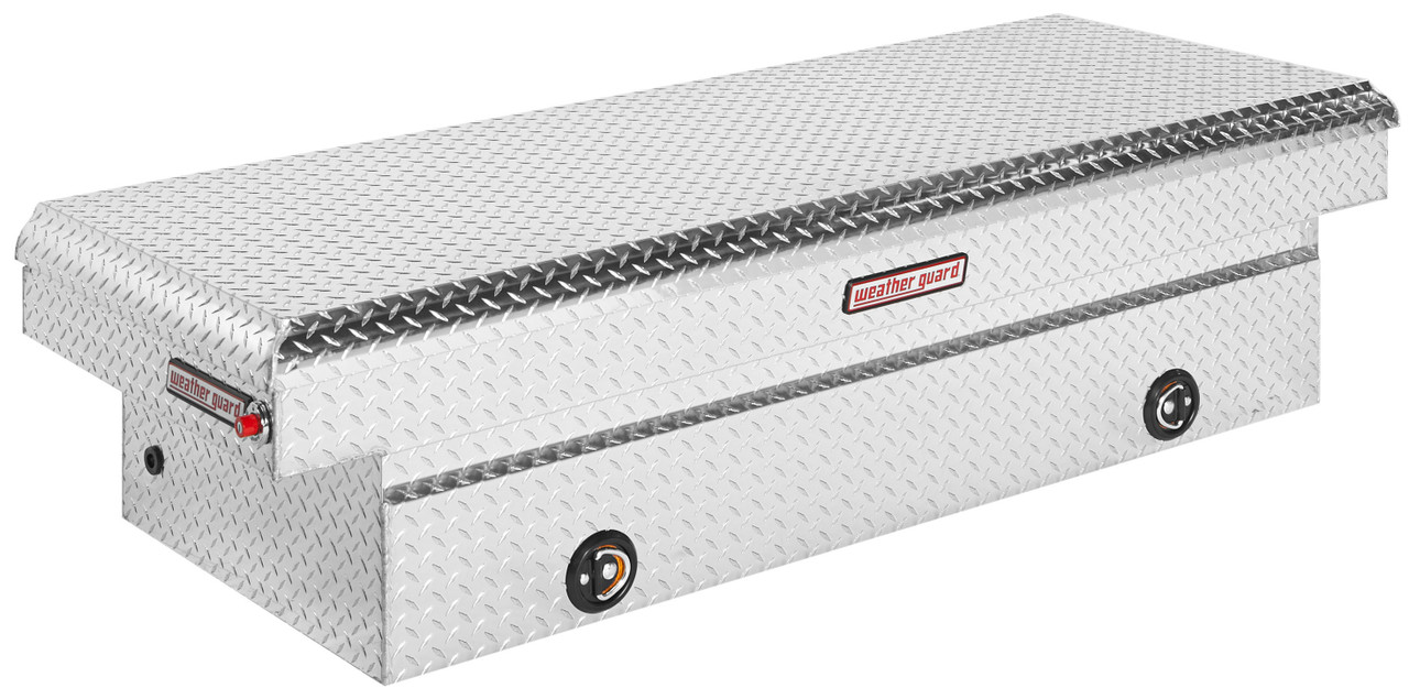 Weather Guard Model 117-X-04 Saddle Box, Aluminum, Full Extra Wide