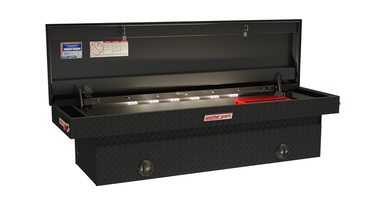 UNIT/04×CAMP GEEKS Small Tray 97mm Weather Guard Model 127-X-04 Saddle Box, Aluminum, Full