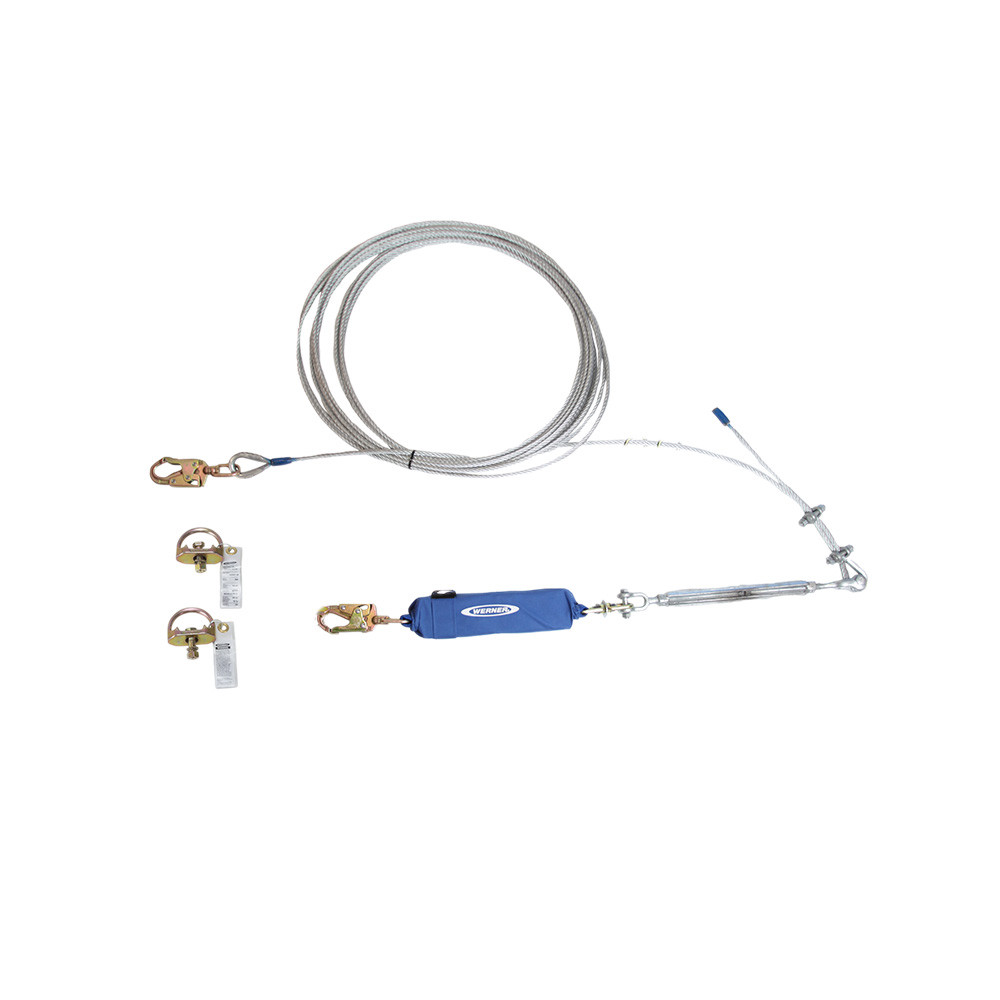 Werner Fall Protection L1230XX 2-Man Cable Horizontal Lifeline