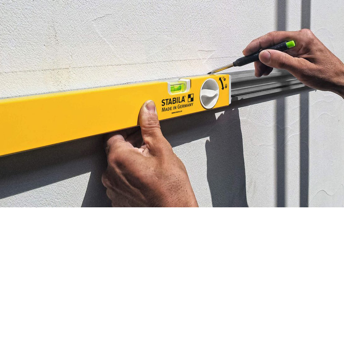 Stabila 80 T Telescopic Spirit Level - 80-127cm, Aluminium, Made In Germany