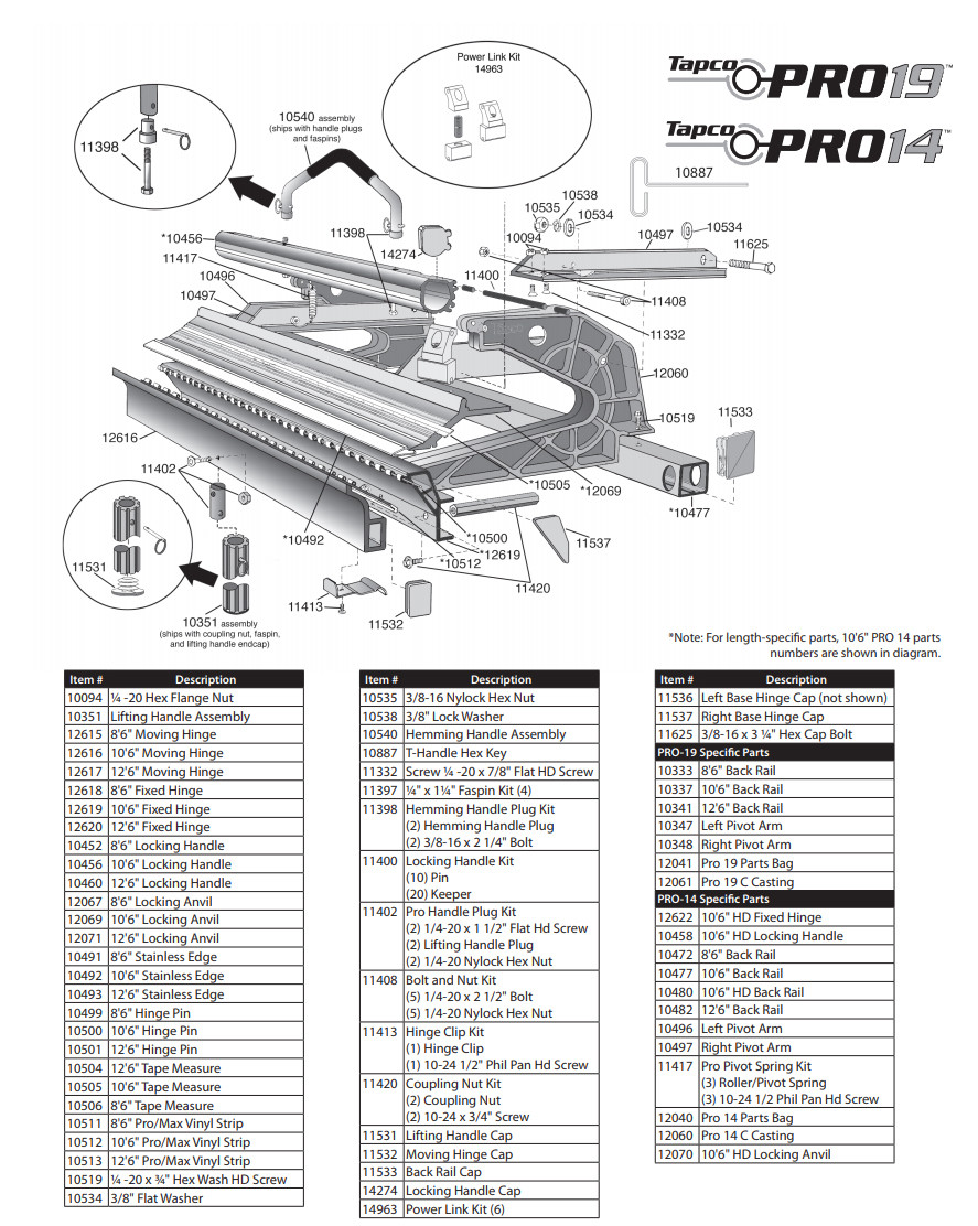 Tapco Brake Part #14963 / Power Link Kit (6) - Industrial Ladder